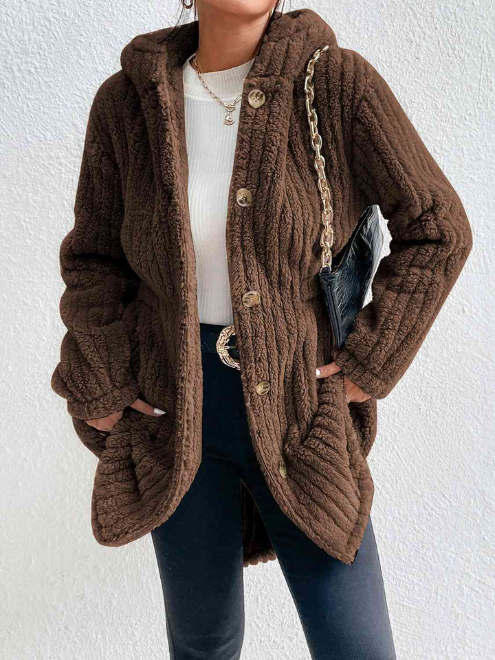 Drune | Button Down Kapuzenmantel