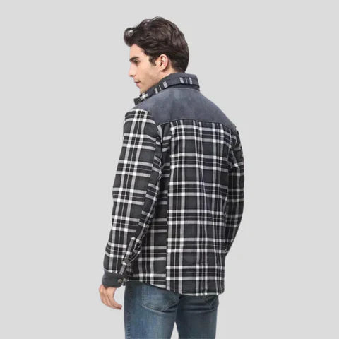 Drune | Herren Karierte Winterjacke - Gefüttert
