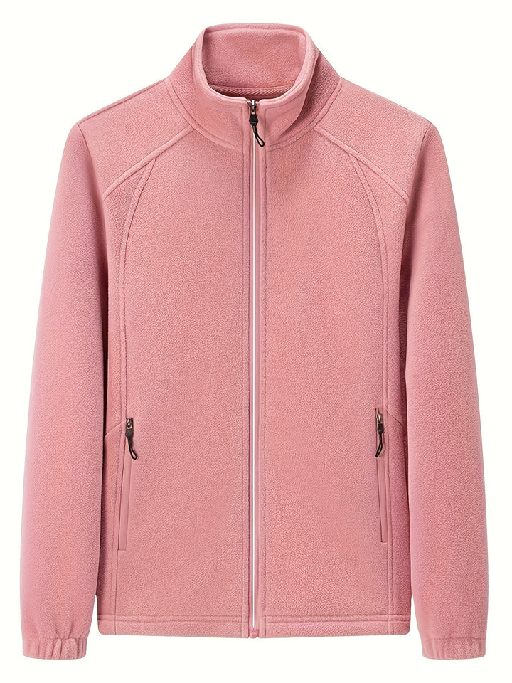 Drune | Plüsch Damen Outdoorjacke mit Hohem Kragen und Langen Ärmeln