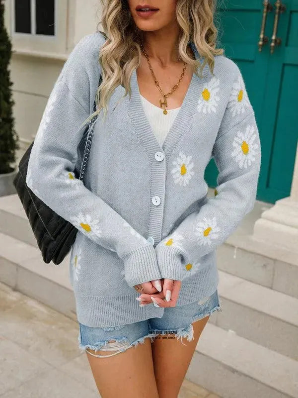 Drune | Stilvoller Strick Frauen Strickjacke Pullover