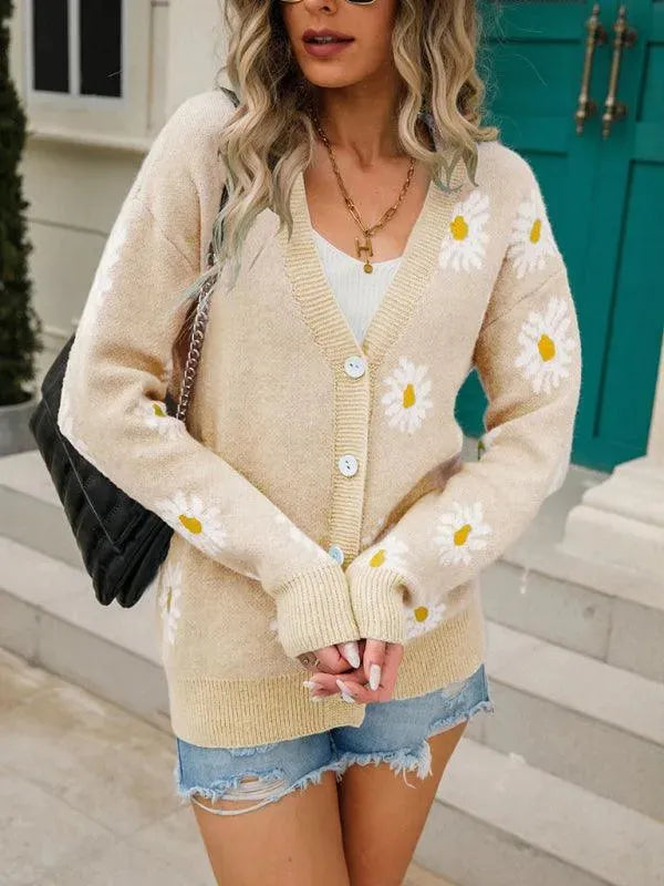 Drune | Stilvoller Strick Frauen Strickjacke Pullover
