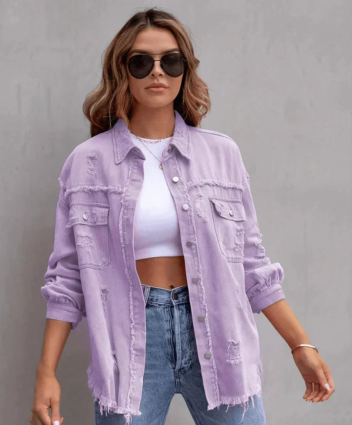 Drune - Trendige Frühlingsjacke aus designtem Denim