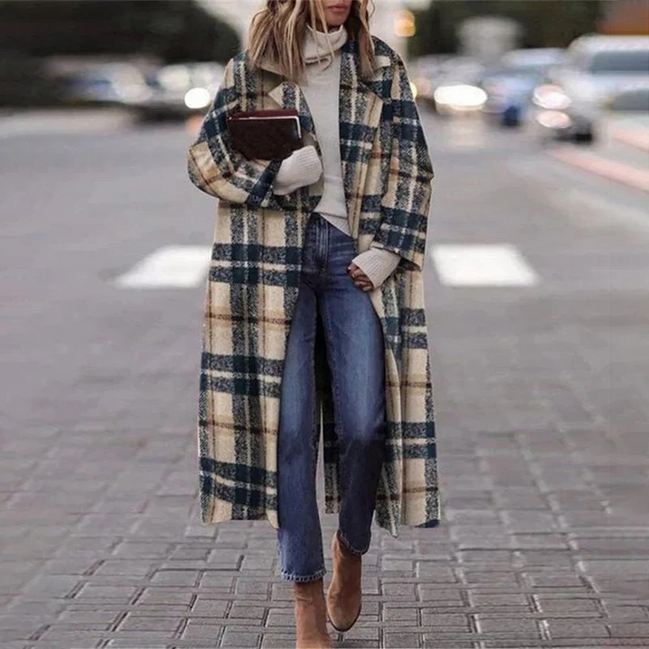 Drune | Trenchcoat Damen Lang Übergröße Jacke