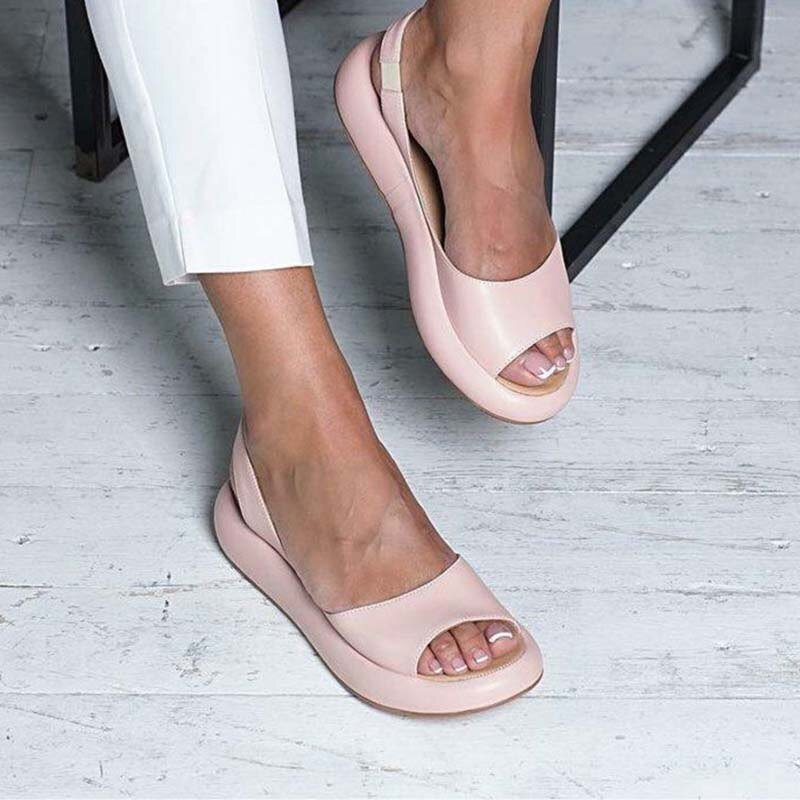 Drune | Damen Bequem Sandalen Sommer