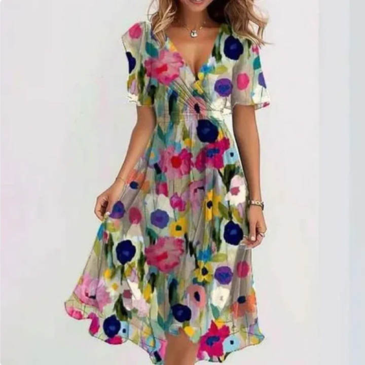 Drune | Damen Elegant Sommerkleid Partykleid