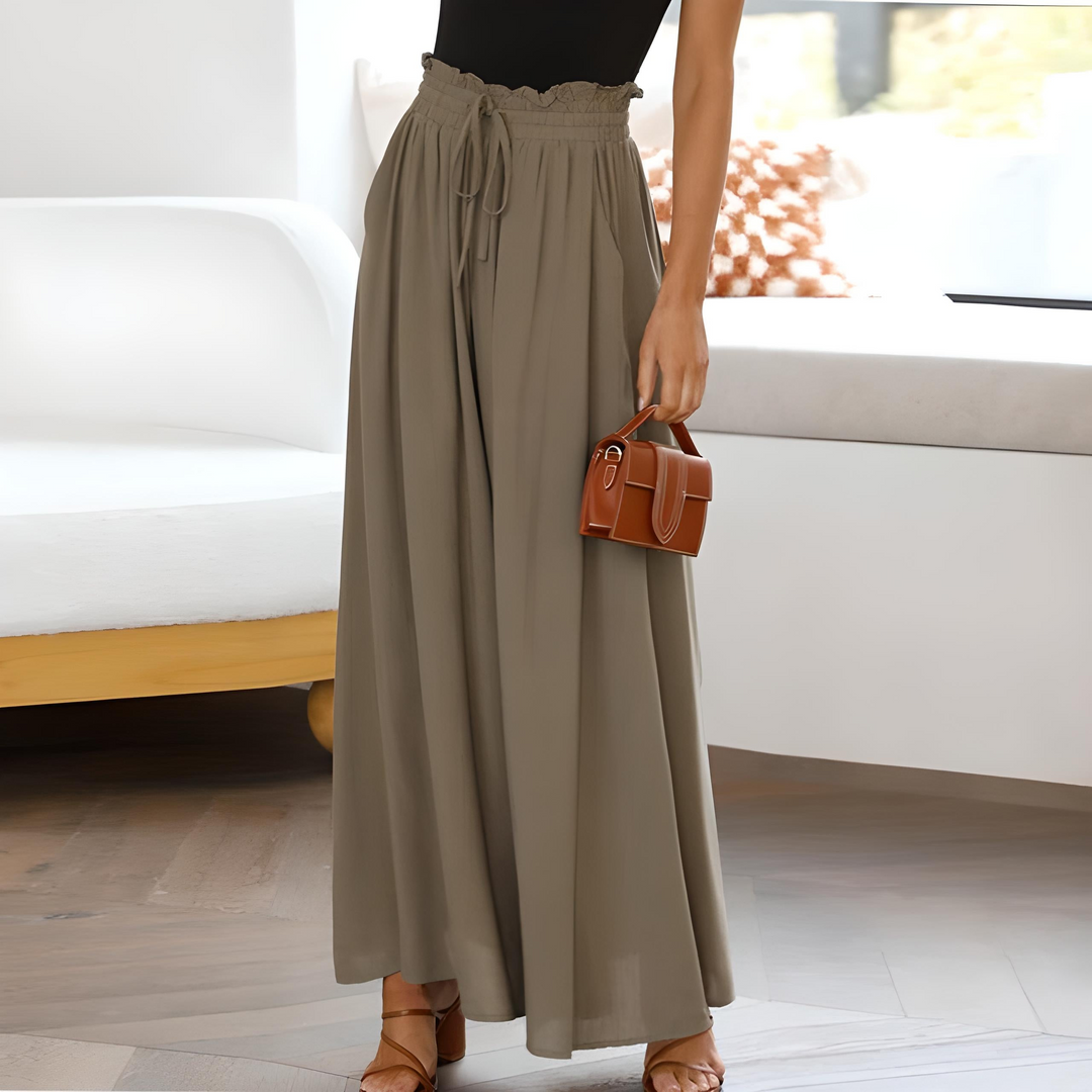 Drune | Damen Elegant Weite Hose Sommer