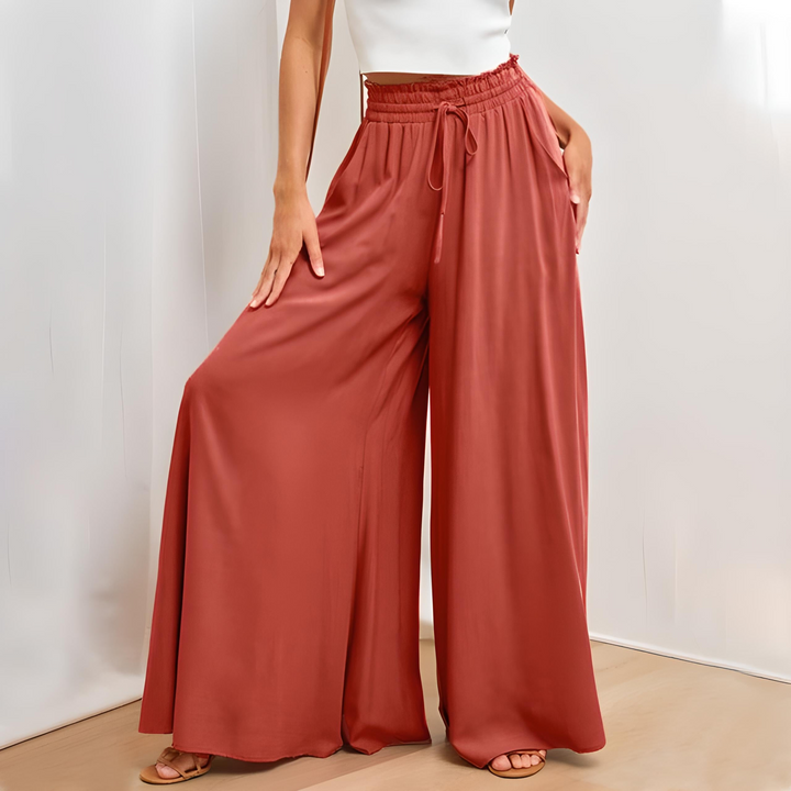 Drune | Damen Elegant Weite Hose Sommer