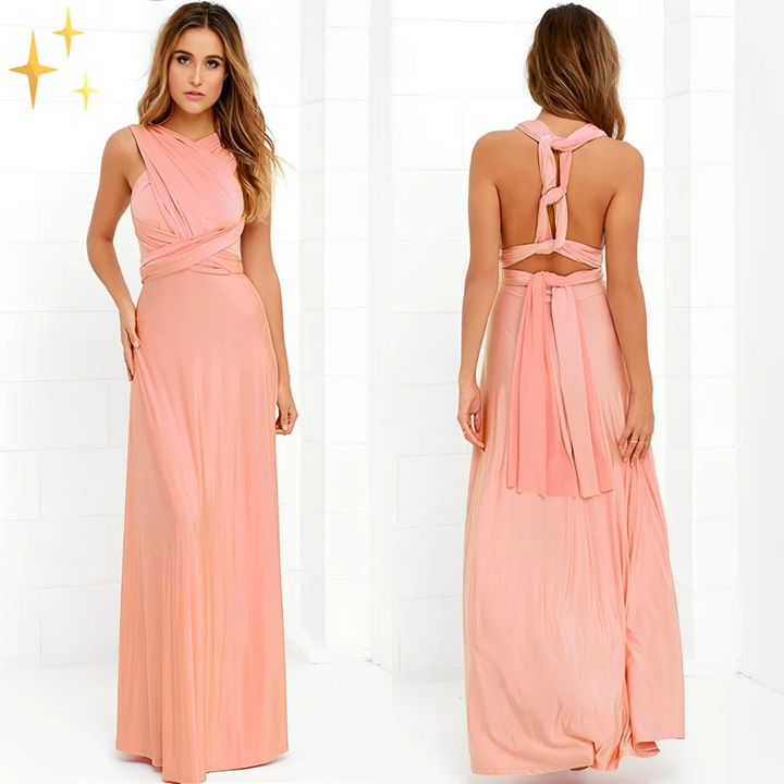 Drune | Damen Elegante Wickelkleid Abendkleid