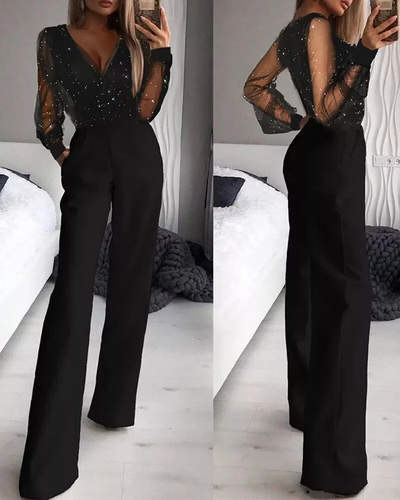Drune | Damen Eleganter Jumpsuit Festlich