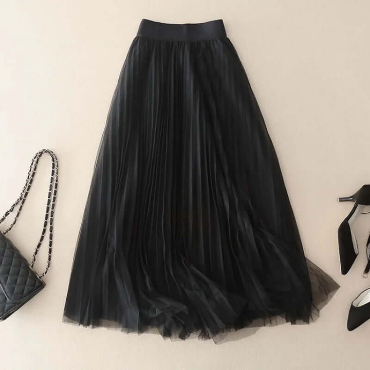 Drune | Damen Faltenrock Lang Maxi