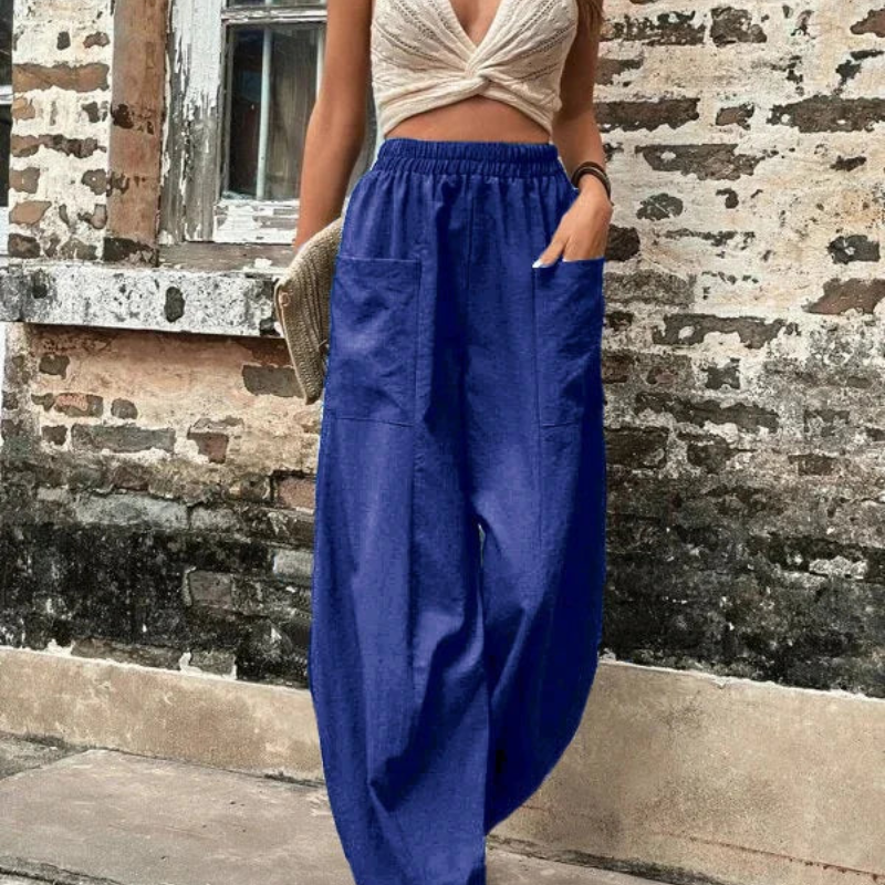 Drune | Damen High-waist Hose Loose Fit