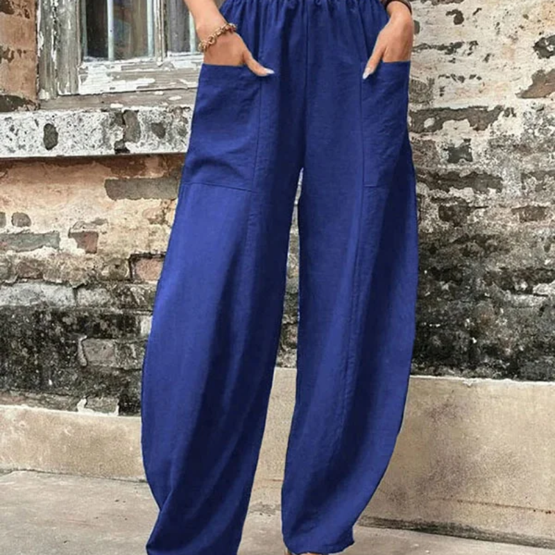 Drune | Damen High-waist Hose Loose Fit