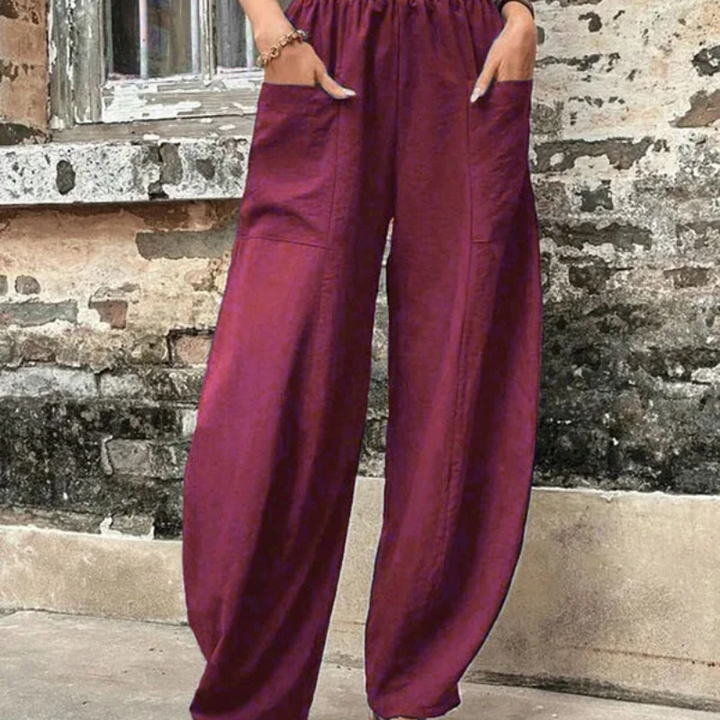 Drune | Damen High-waist Hose Loose Fit