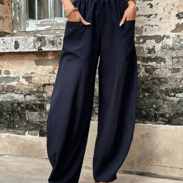 Drune | Damen High-waist Hose Loose Fit