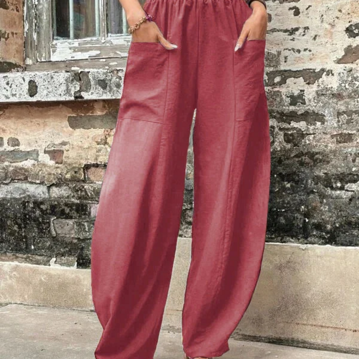Drune | Damen High-waist Hose Loose Fit