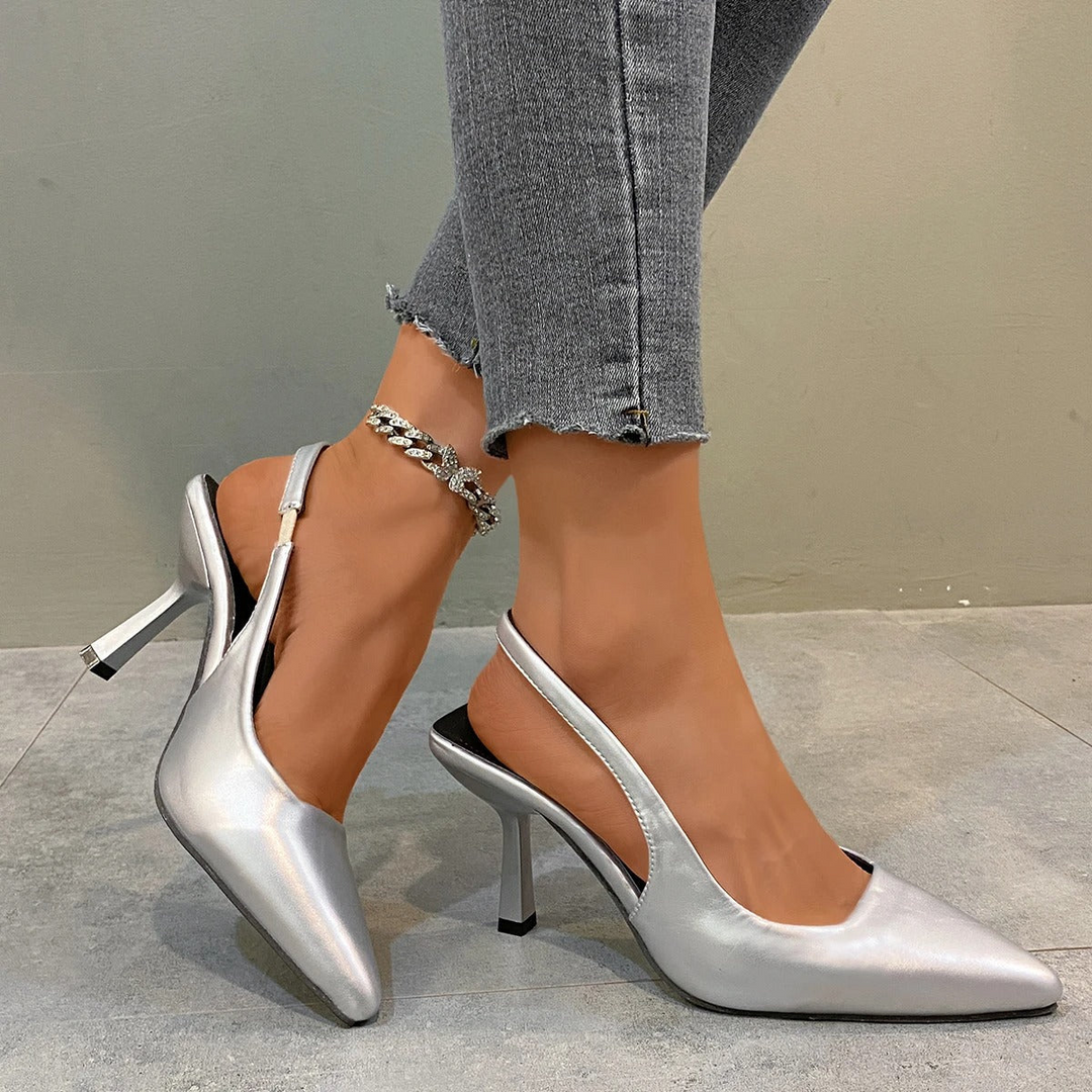 Drune | Damen Schwarze Kitten Heels Elegant