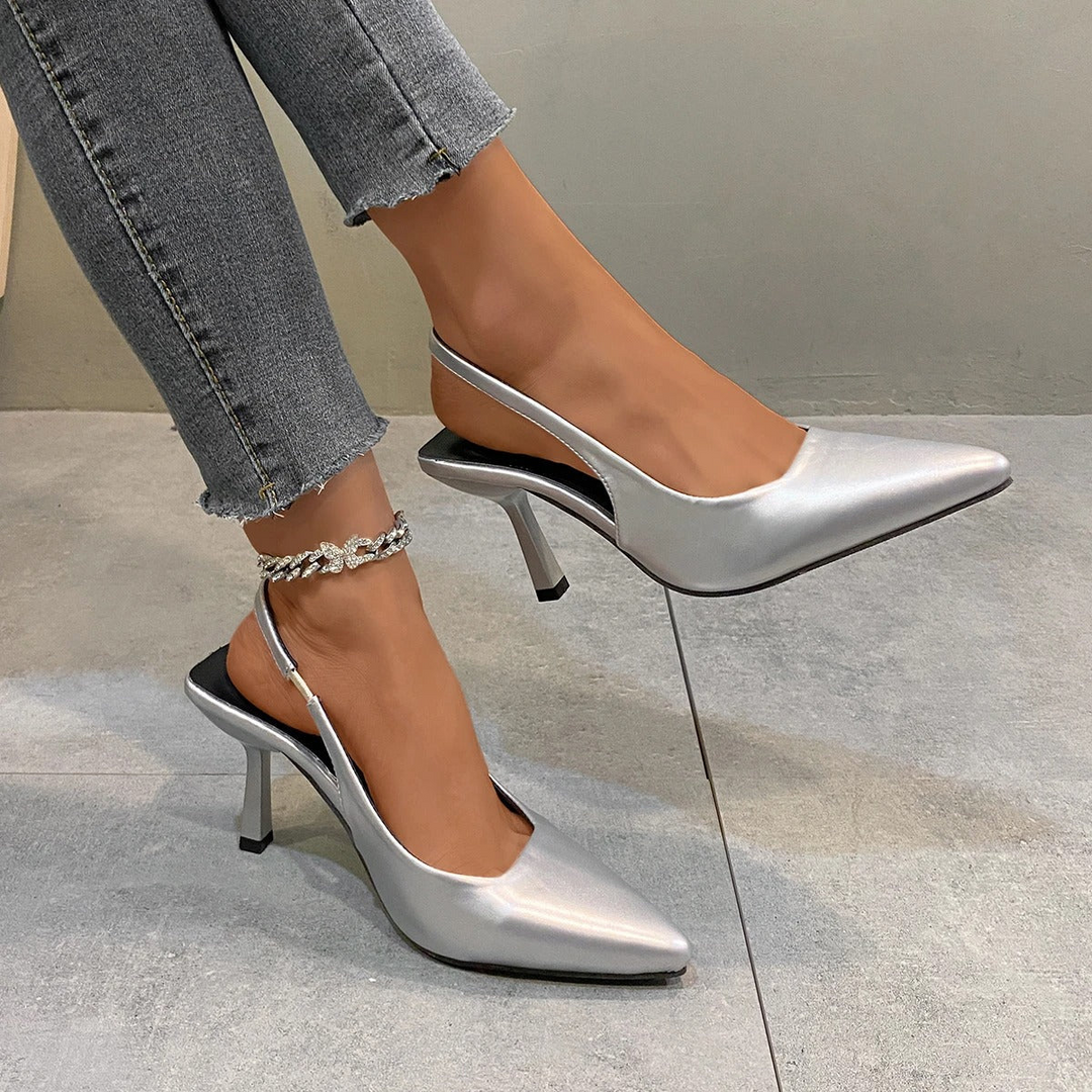 Drune | Damen Schwarze Kitten Heels Elegant