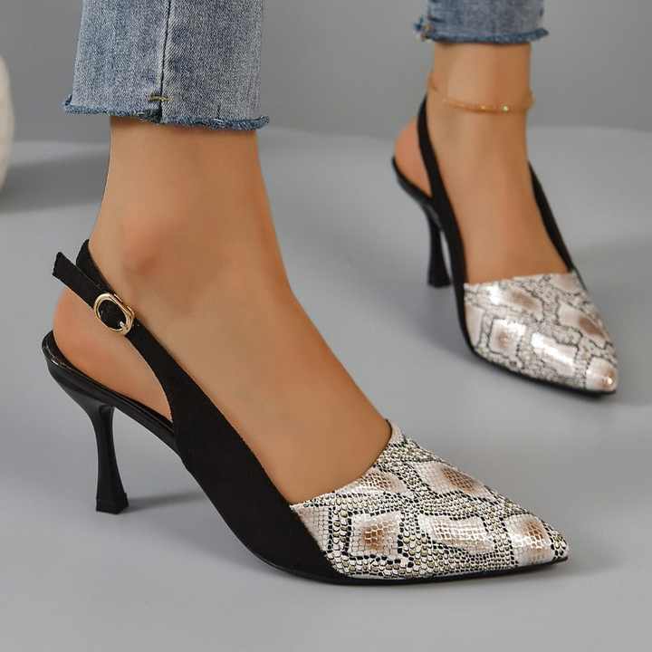 Drune | Damen Kitten Heels Schwarz