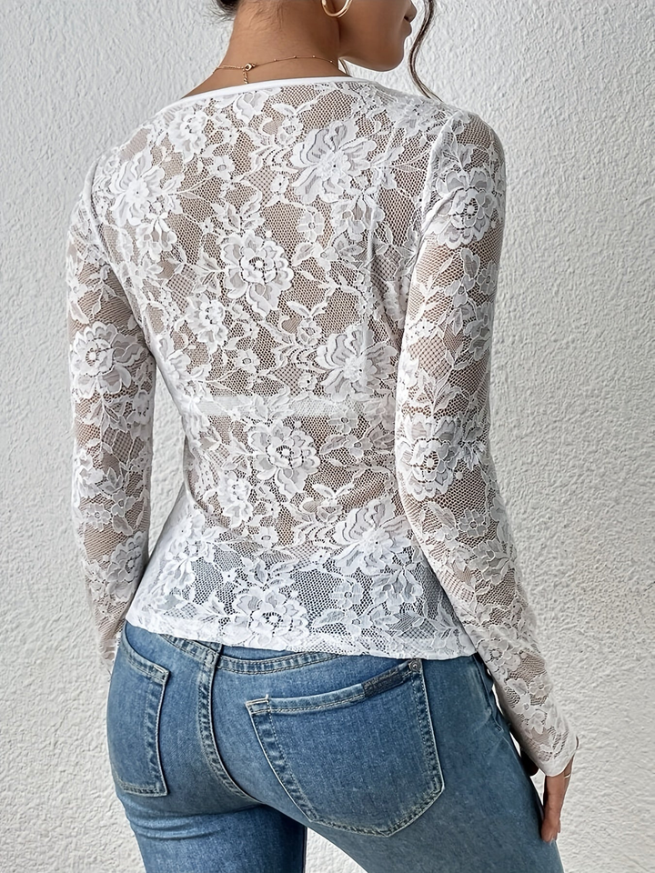 Drune | Damen Langarm Oberteil Elegante