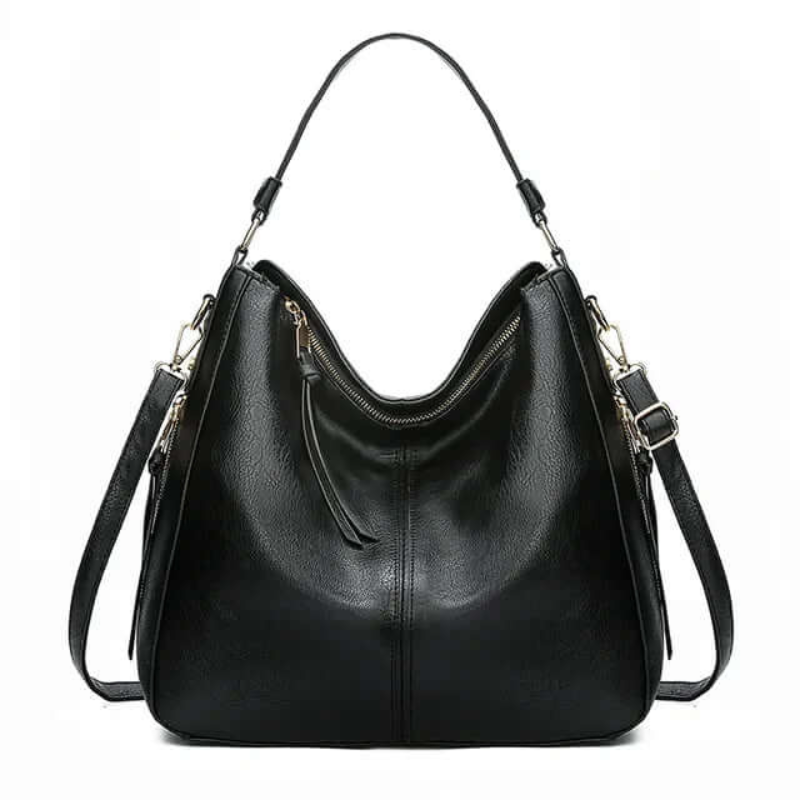 Drune | Handtasche Damen Schwarz Groß