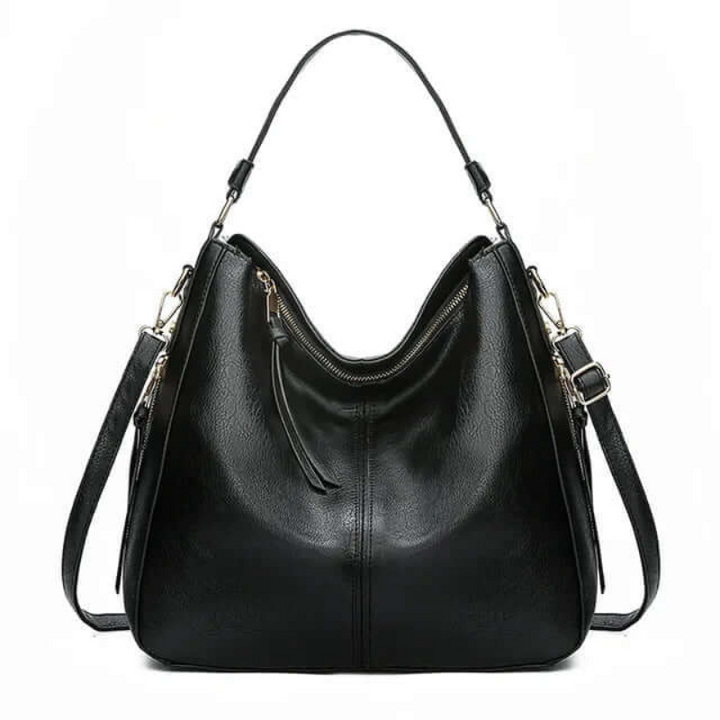 Drune | Handtasche Damen Schwarz Groß