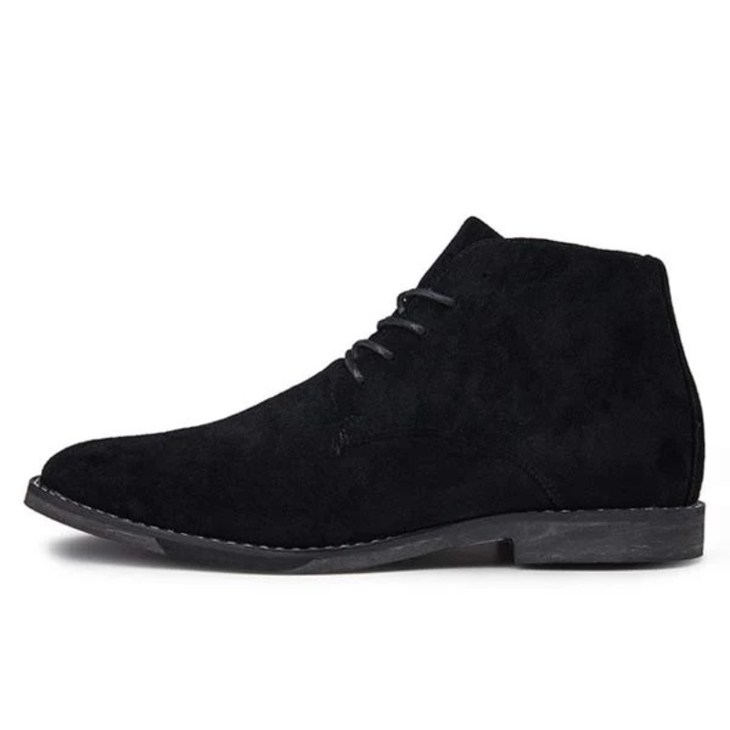 Drune | Damen Schwarze Stiefeletten Flach