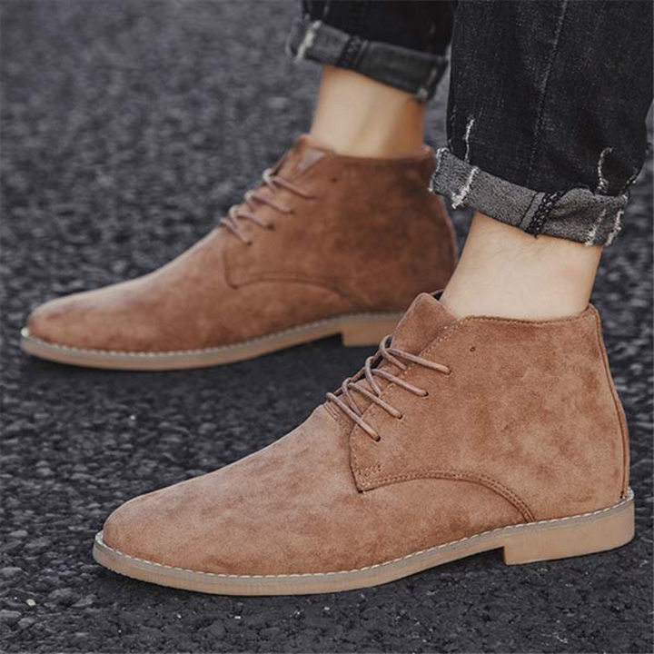 Drune | Damen Schwarze Stiefeletten Flach