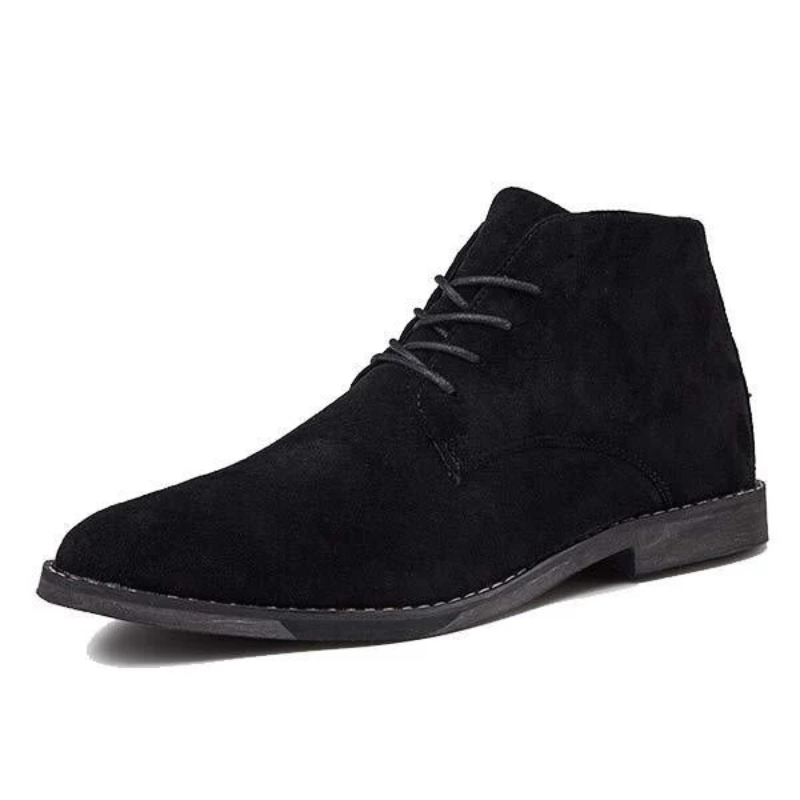 Drune | Damen Schwarze Stiefeletten Flach