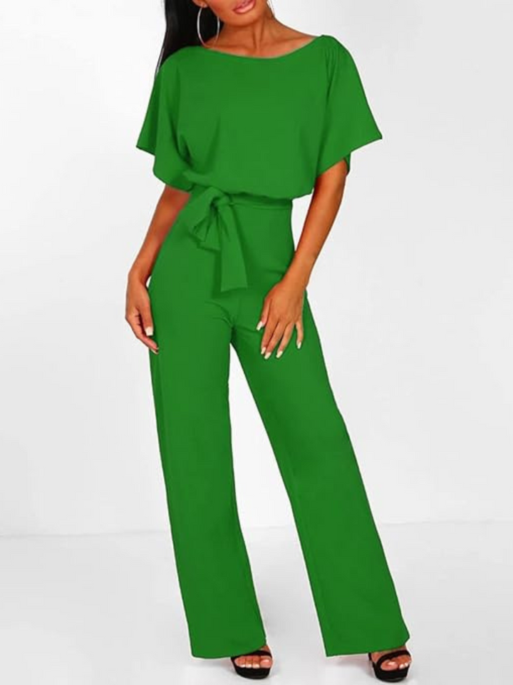 Drune | Damen Eleganter Jumpsuit Schwarz