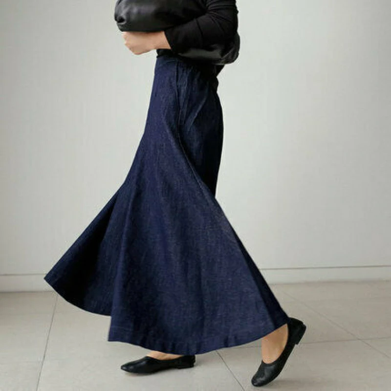 Drune | Damen Bequeme Weite Hosen Stilvoll