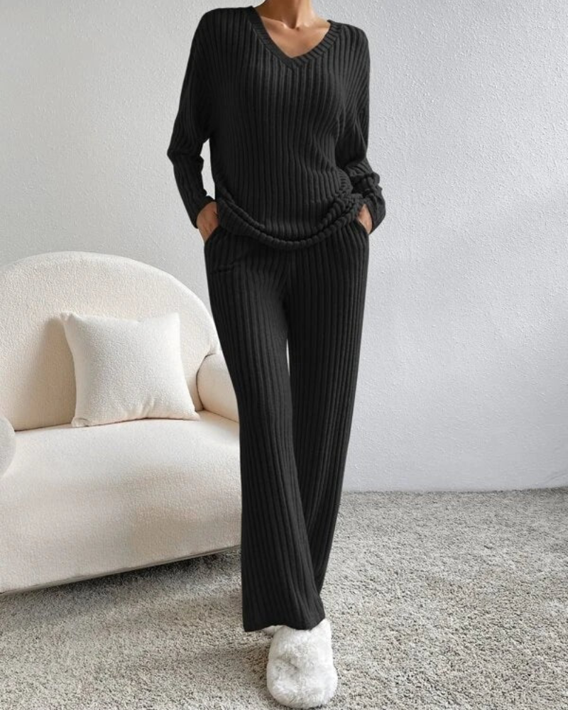 Drune | Damen Zweiteiler Satz Loungewear Hausanzug