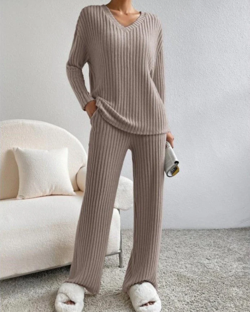 Drune | Damen Zweiteiler Satz Loungewear Hausanzug