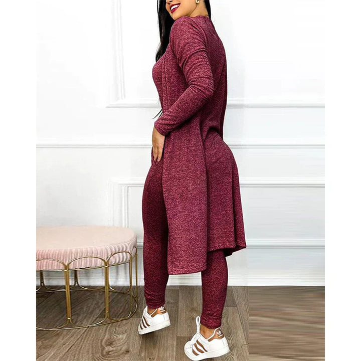Drune | Damen 3 Teiliges Loungewear Satz mit Jacke