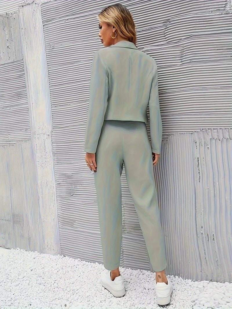 Drune | Klassischer Zweiteiliger Blazer Satz für Damen