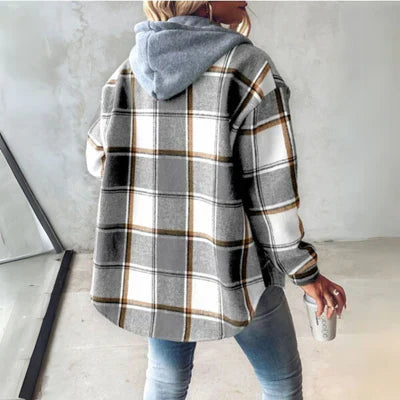 Drune | Karo Hemd mit Kapuze Stil und Komfort