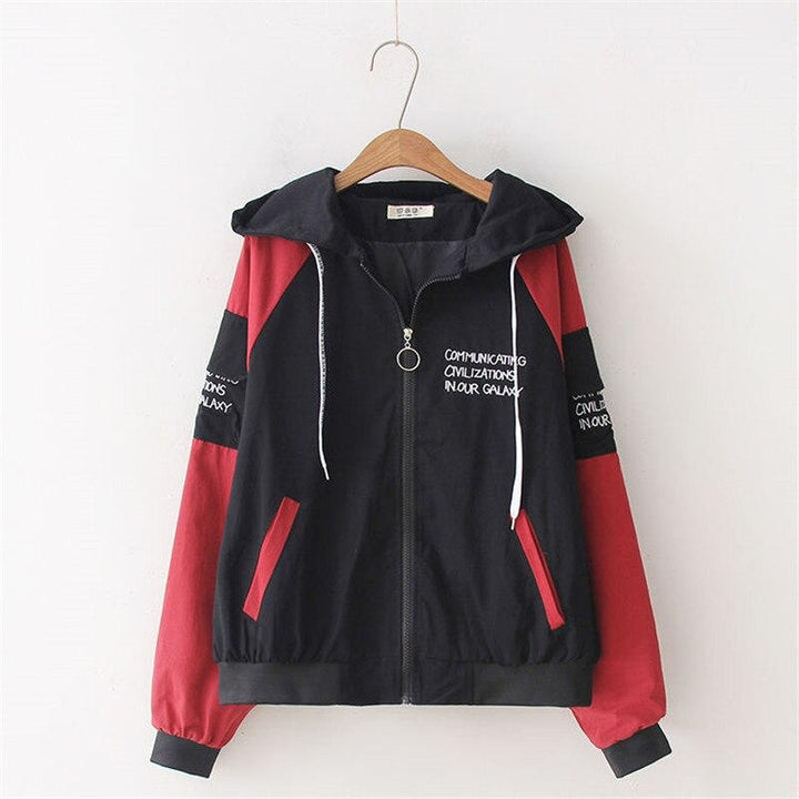 Drune | Damen Übergangsjacke mit farbigen Ärmeln