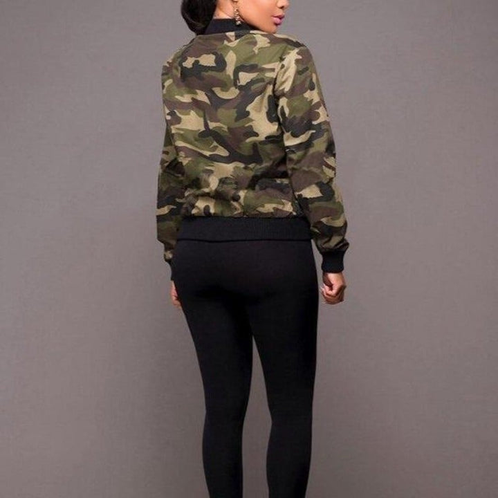 Drune | Camo-Übergangsjacke für Damen