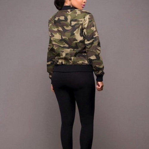 Drune | Camo-Übergangsjacke für Damen