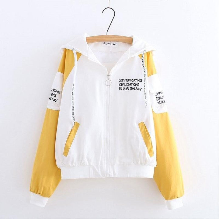 Drune | Damen Übergangsjacke mit farbigen Ärmeln