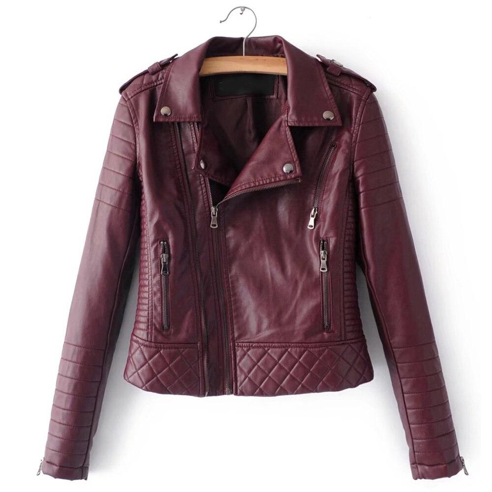 Drune | Damenlederjacke mit Ziernähten