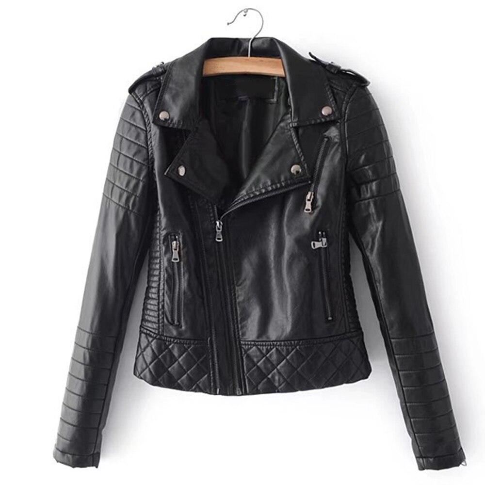 Drune | Damenlederjacke mit Ziernähten