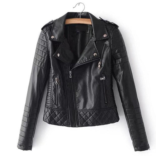 Drune | Damenlederjacke mit Ziernähten