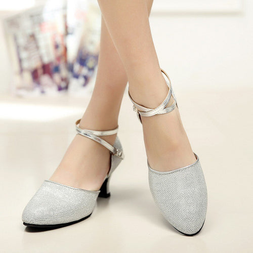 Drune | Tanzende Pailletten Weiche Sohle High Heels