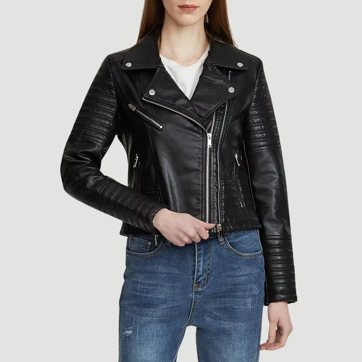 Drune | Biker Kunstlederjacke