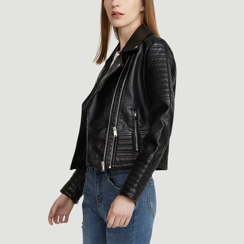 Drune | Biker Kunstlederjacke