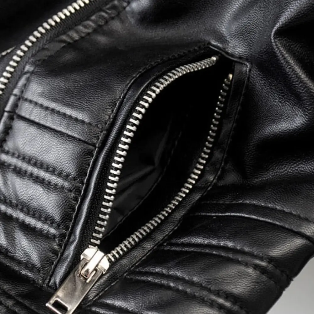 Drune | Biker Kunstlederjacke