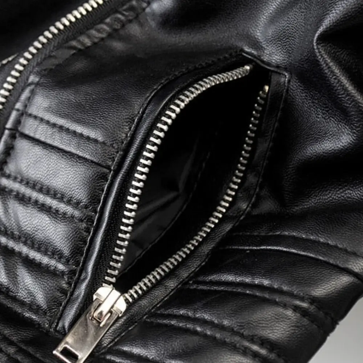 Drune | Biker Kunstlederjacke