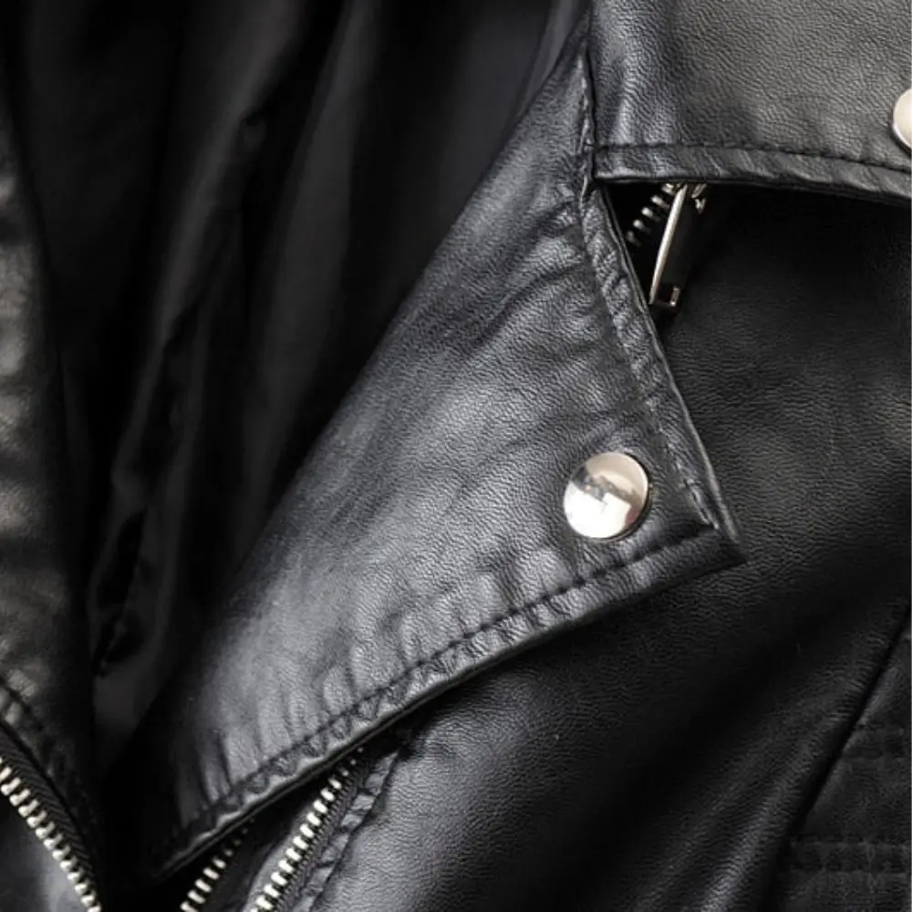 Drune | Biker Kunstlederjacke