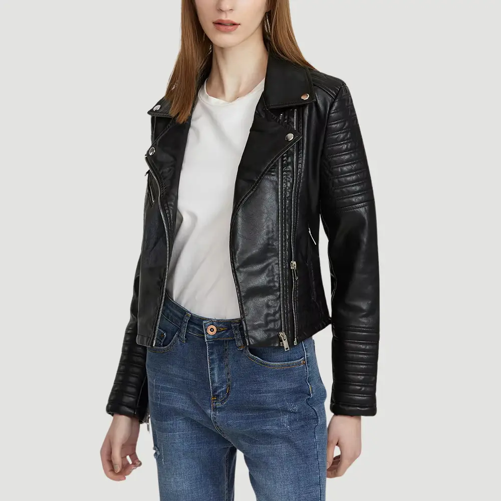 Drune | Biker Kunstlederjacke