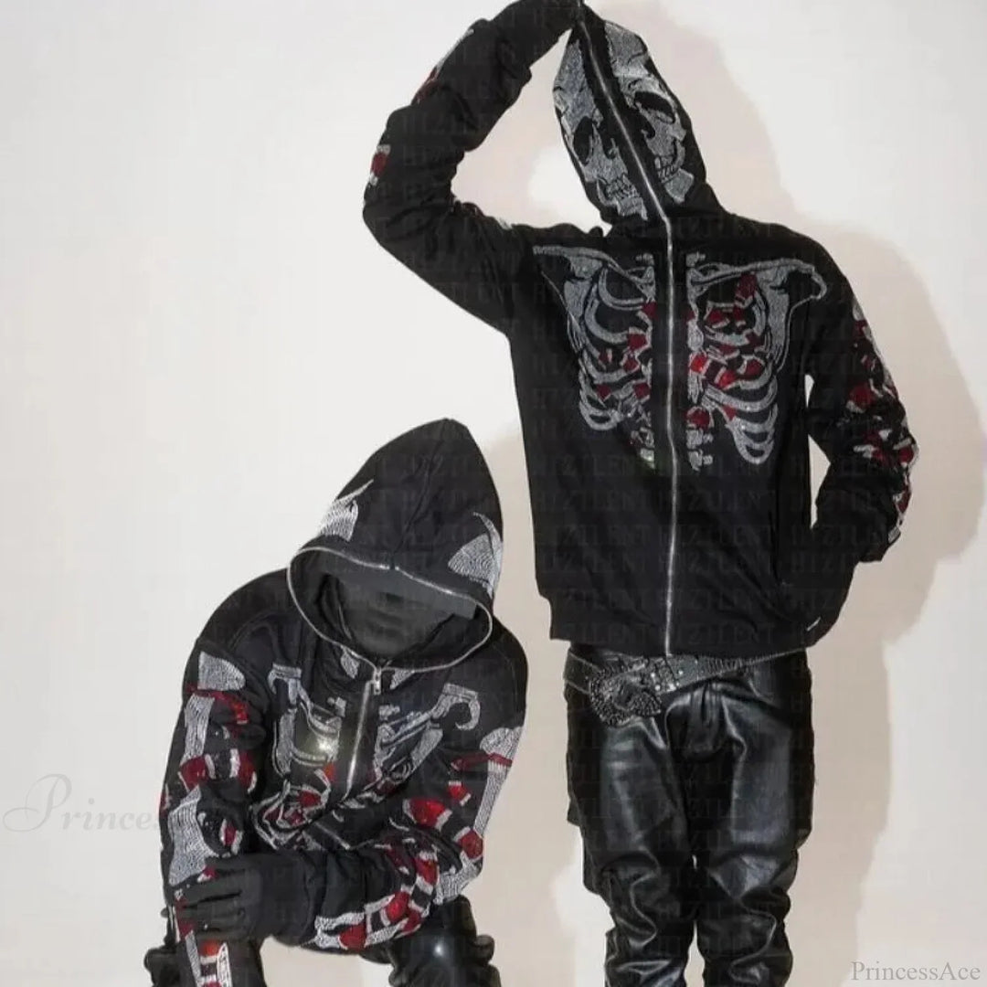 Drune | Schmetterlingsskelett Zip Jacke